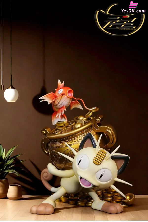 Pokémon Lucky Cat and Koi GK Statue - Yuan Bao Studio [Pre-Order] - Pokemon
