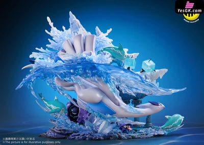 Pokémon Lugia Cloyster Shellder Finizen Palafin Eiscue Natural Series Ocean Scene Resin Statue -