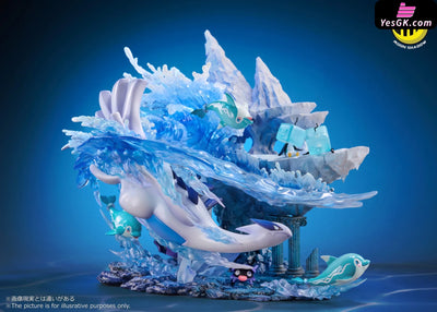 Pokémon Lugia Cloyster Shellder Finizen Palafin Eiscue Natural Series Ocean Scene Resin Statue -