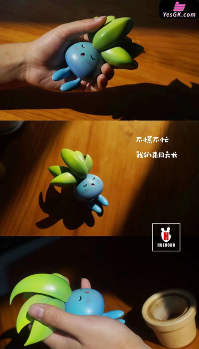 Pokémon Lying Flat Series Oddish Resin Statue - Hu Luo Bo Studio [In Stock]