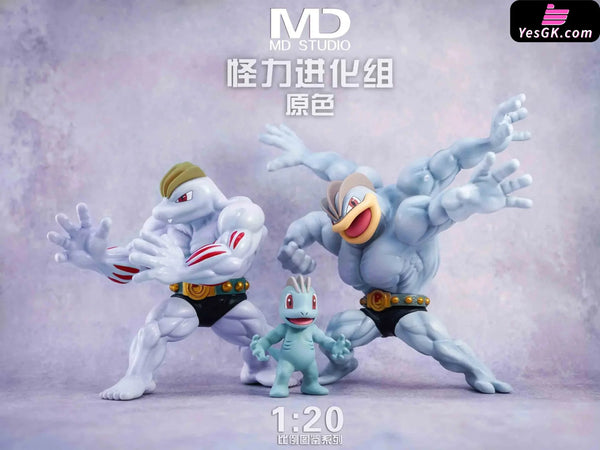Pokémon Machamp Evolution Set 1/20 GK Statue - MD Studio [Pre-Order] - Pokemon
