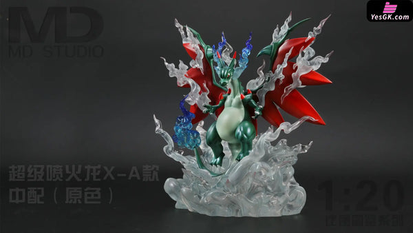 Pokémon Maga Charizard X Resin Statue - Md Studio [Pre-Order] Full Payment / A Glitter-Color
