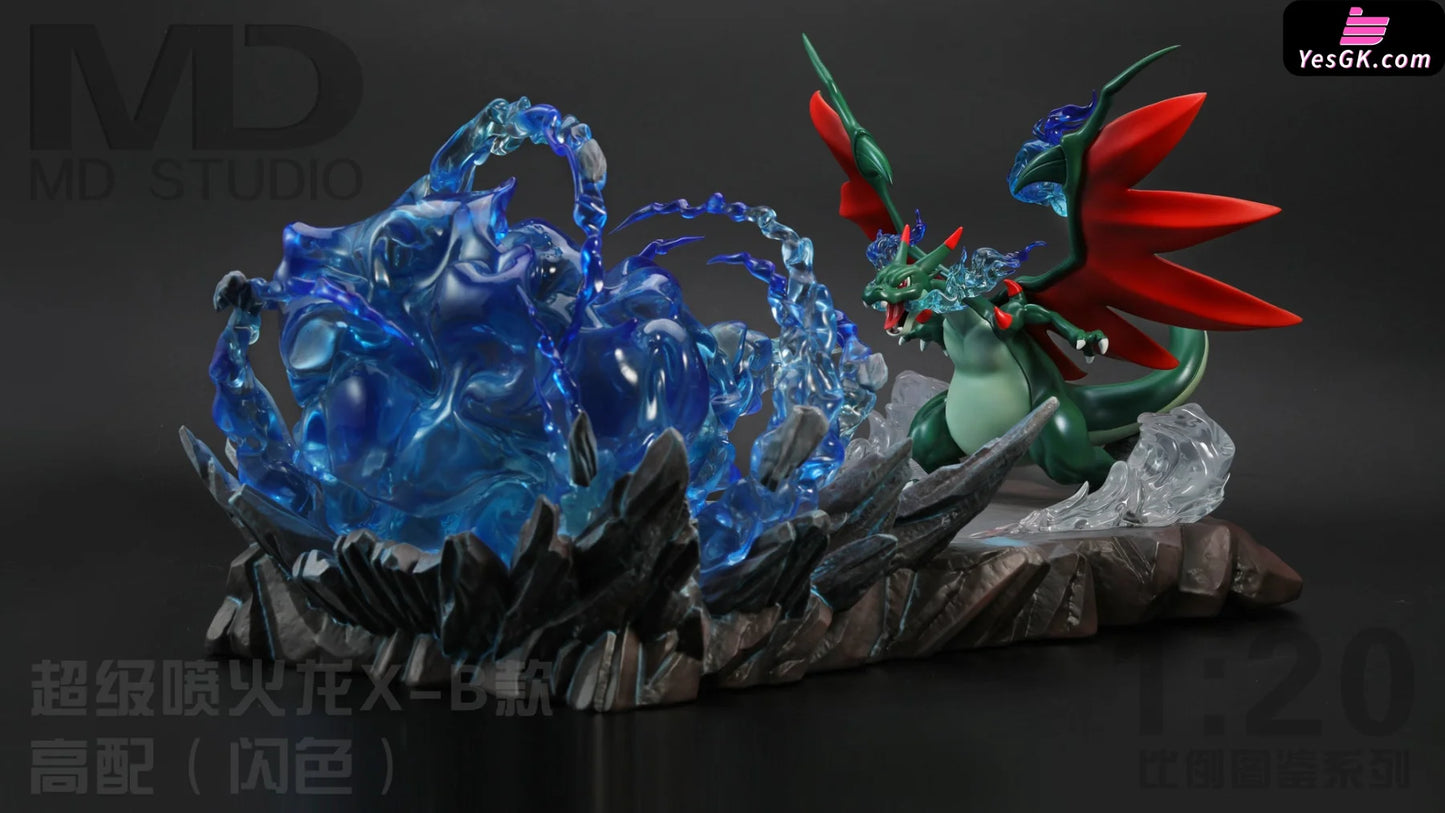 Pokémon Maga Charizard X Resin Statue - Md Studio [Pre-Order] Deposit / B Glitter-Color High-End