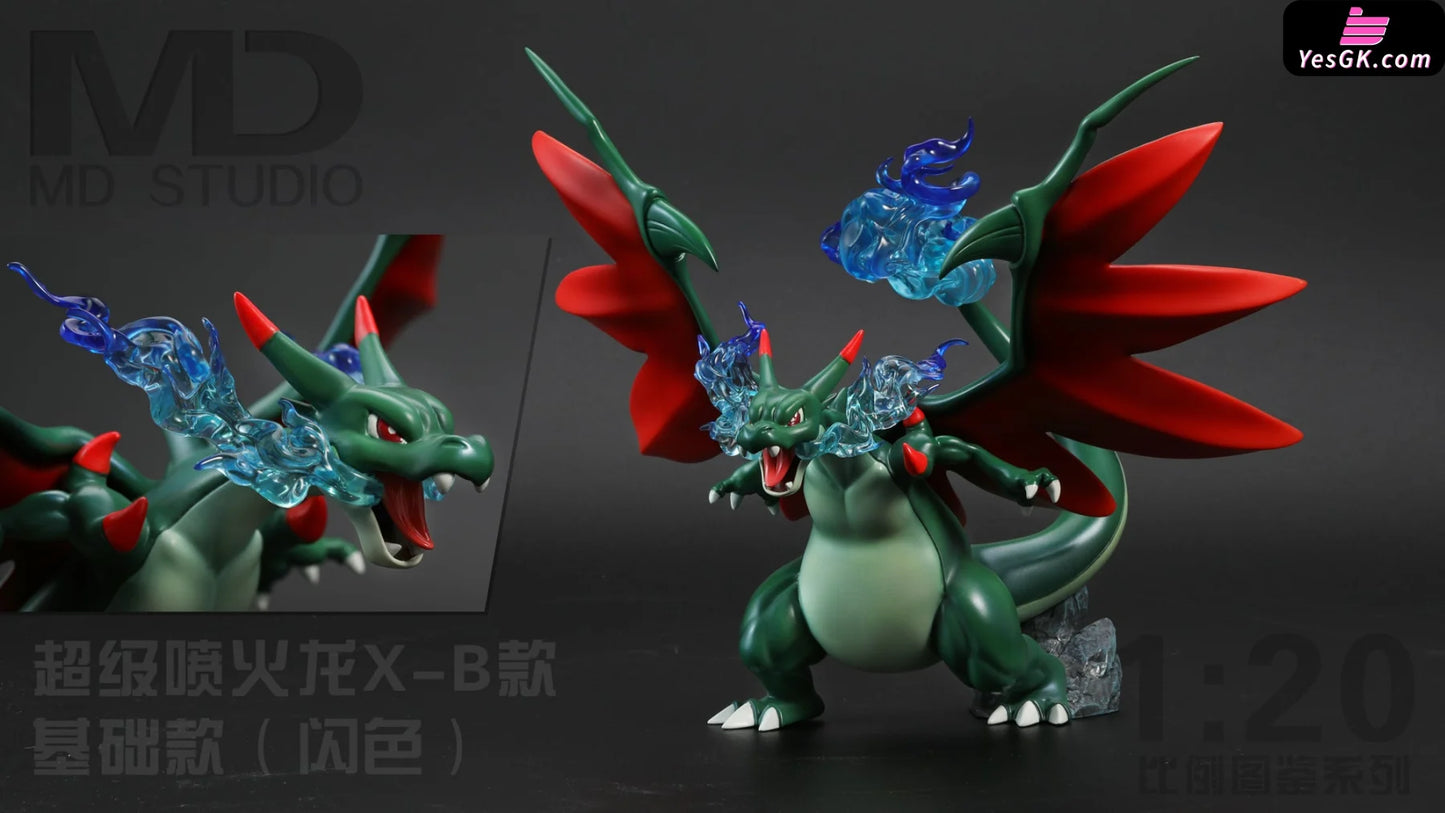 Pokémon Maga Charizard X Resin Statue - Md Studio [Pre-Order] Deposit / B Glitter-Color Low-End