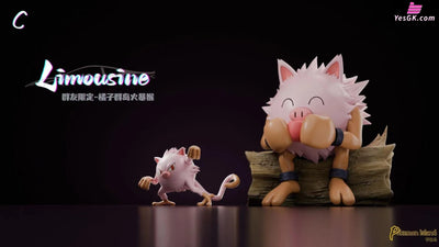 Pokémon Mankey & Primeape Statue - Limousine Studio [In-Stock] Full Payment / Pink