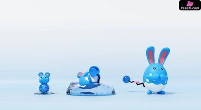 Pokémon Marill Evolution Set GK Statue - TS Studio & PDS Studio [Pre-Order] Pokémon