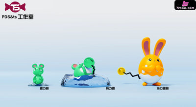 Pokémon Marill Evolution Set GK Statue - TS Studio & PDS Studio [Pre-Order] Deposit / Glitter Color Pokémon