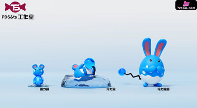 Pokémon Marill Evolution Set GK Statue - TS Studio & PDS Studio [Pre-Order] Deposit / Primary Color Pokémon