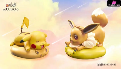 Pokemon Mat #3 Eevee #4 Pikachu GK Statue - Odds Studio [In-Stock] - Pokemon