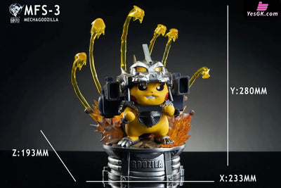 Pokemon MechaGoddZilla Pikachu Resin Statue - Hard Shell Studio [In-Stock] Pokémon