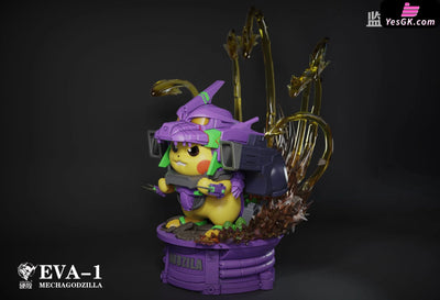 Pokemon MechaGoddZilla Pikachu Resin Statue - Hard Shell Studio [In-Stock] Pokémon