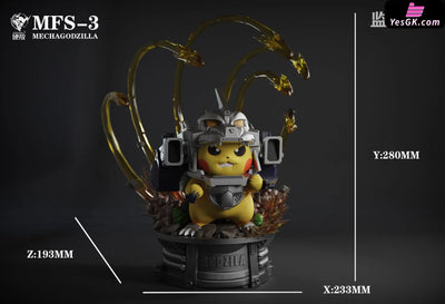 Pokemon MechaGoddZilla Pikachu Resin Statue - Hard Shell Studio [In-Stock] Pokémon