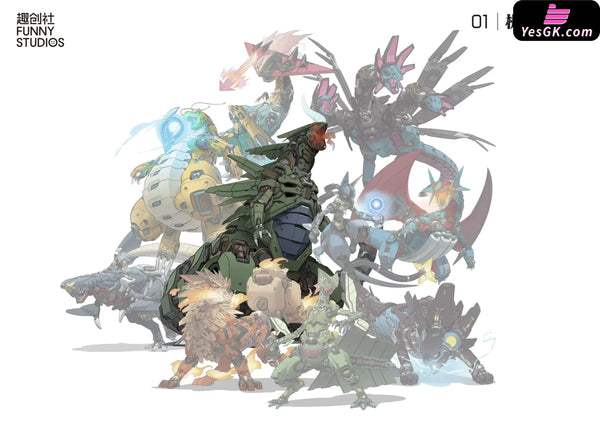 Pokemon Mechanical Tyranitar GK Statue - Funny Studio [In-Stock] - Pokemon