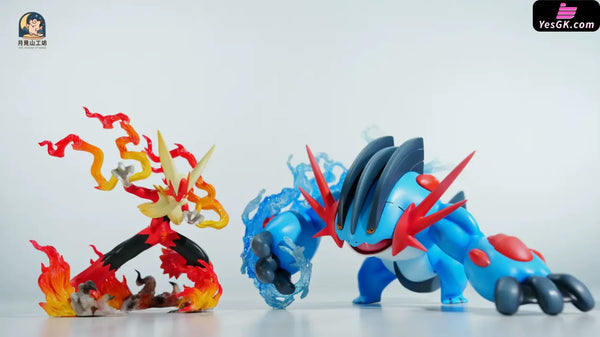 Pokemon Mega Blaziken & Torchic Statue - MT.MOON Studio [Pre-Order] - Pokemon