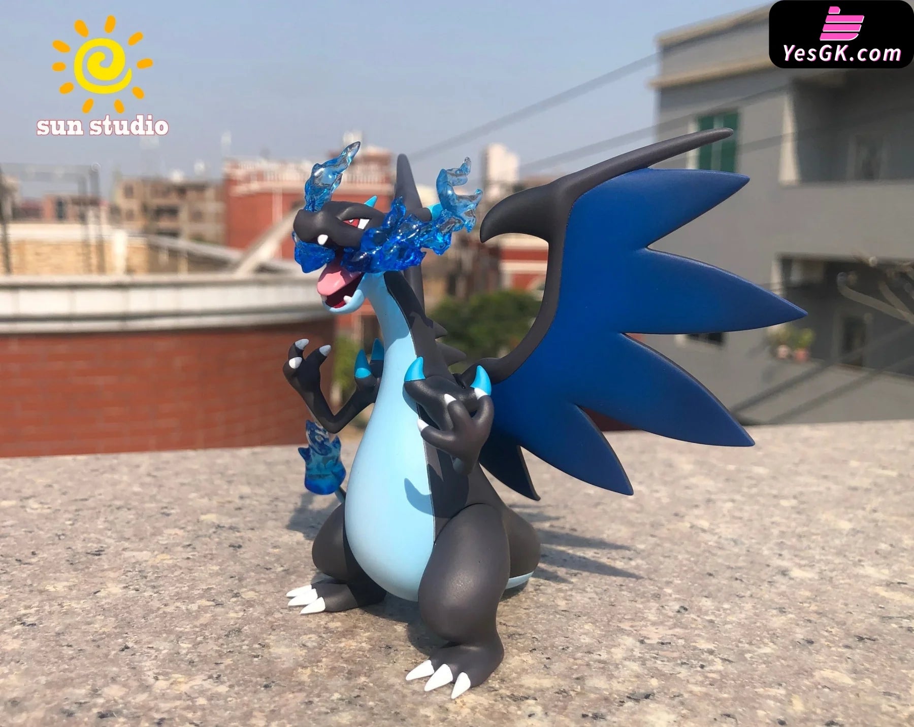 Pokémon Mega Charizard X And Y Resin Statue - Sun Studio [In-Stock]