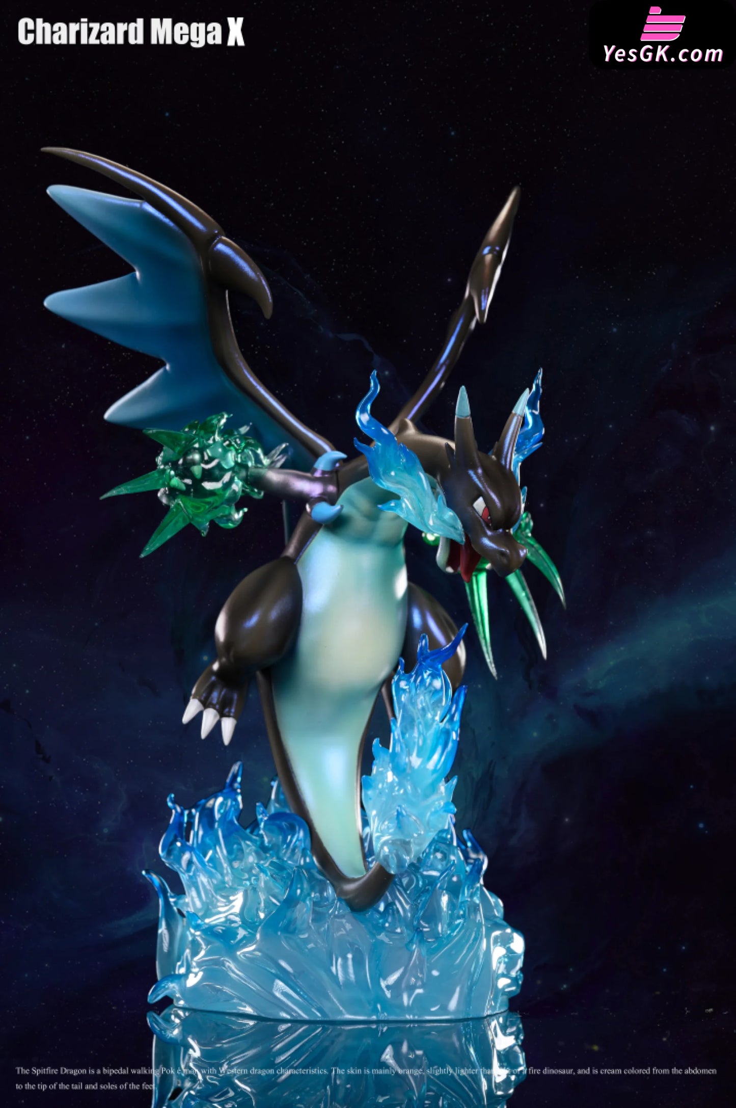 Pokémon Mega Charizard X and Mega Charizard Y Resin Statue - Sun Studi –  YesGK