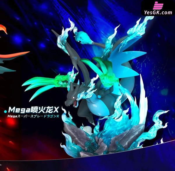Pokemon Mega Charizard X & Mega Charizard Y 1/20 GK Statue - Dai Dai Studio [In-Stock] - Full Payment / Original Color