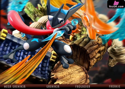 Pokémon Mega Greninja Giant Water Shuriken All Out GK Statue - 666 Studio [Pre-Order] Pokémon
