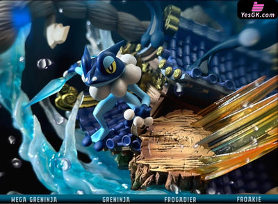 Pokémon Mega Greninja Giant Water Shuriken All Out GK Statue - 666 Studio [Pre-Order] Pokémon