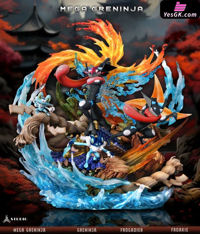 Pokémon Mega Greninja Giant Water Shuriken All Out GK Statue - 666 Studio [Pre-Order] Deposit / Shiny Color Pokémon