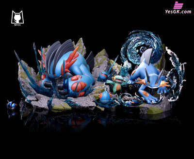 Pokémon #8 Swampert & Mudkip Resin Statue - Miko Studio [Pre-Order]