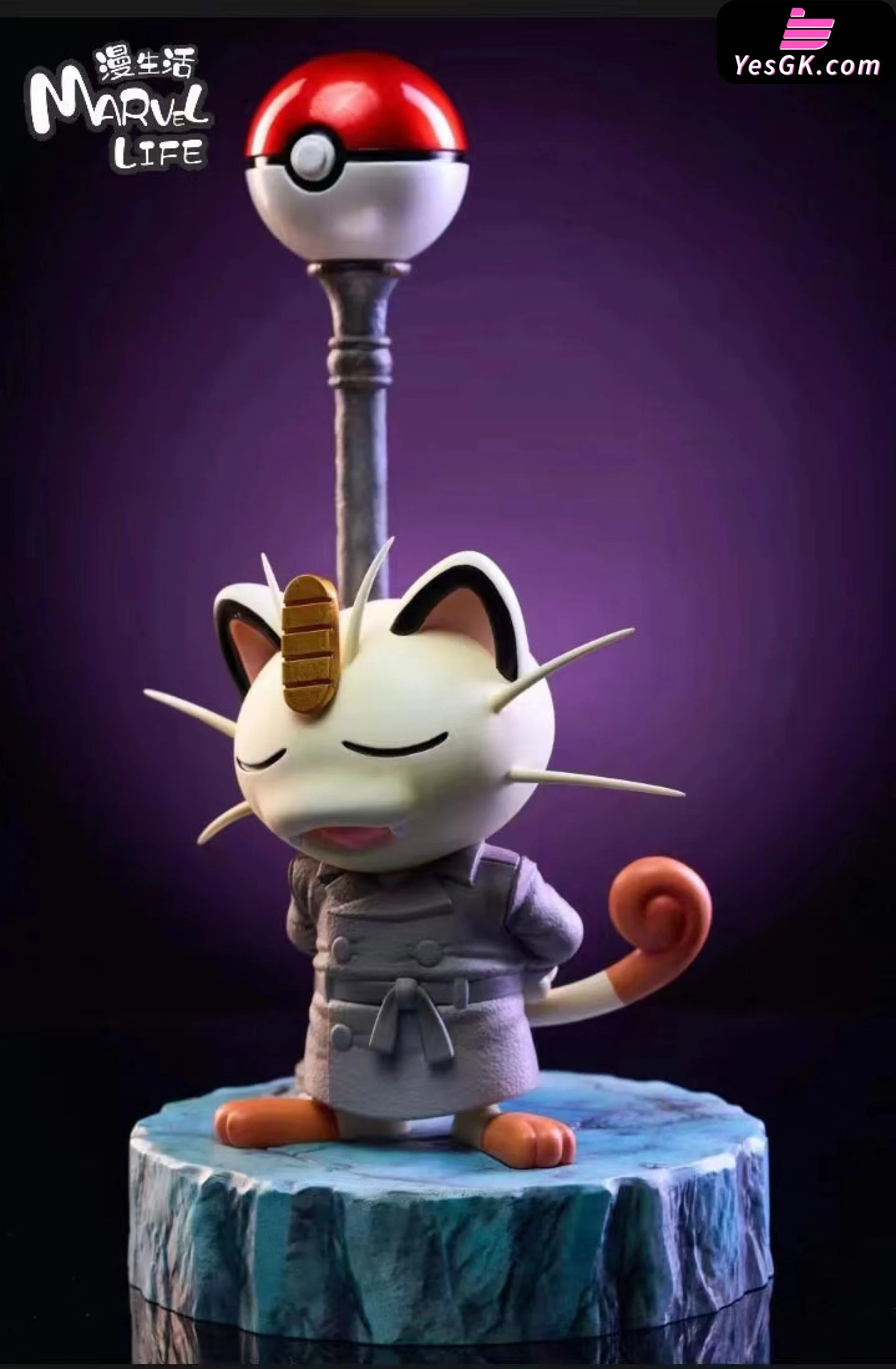 Pokémon Meowth Series Second Edition Windbreaker Resin Statue - Marvl Life Studio [Pre-Order]