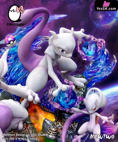 Pokemon Mewtwo XY Evolution Group GK Statue - EGG Studio [In-Stock] - Pokemon