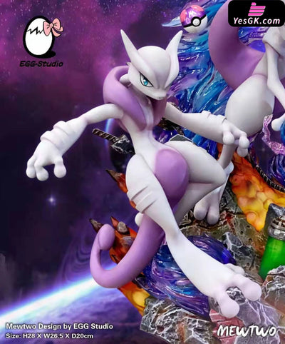 Pokemon Mewtwo XY Evolution Group GK Statue - EGG Studio [In-Stock] - Pokemon