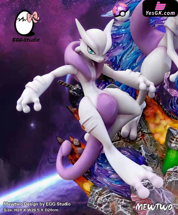 Pokemon Mewtwo XY Evolution Group GK Statue - EGG Studio [In-Stock] - Pokemon