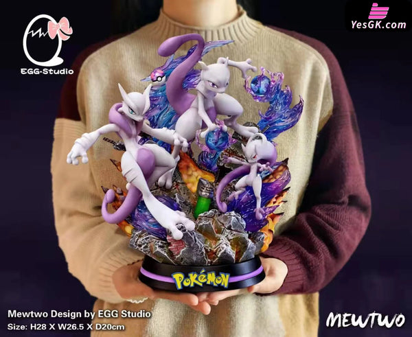 Pokemon Mewtwo XY Evolution Group GK Statue - EGG Studio [In-Stock] - Pokemon