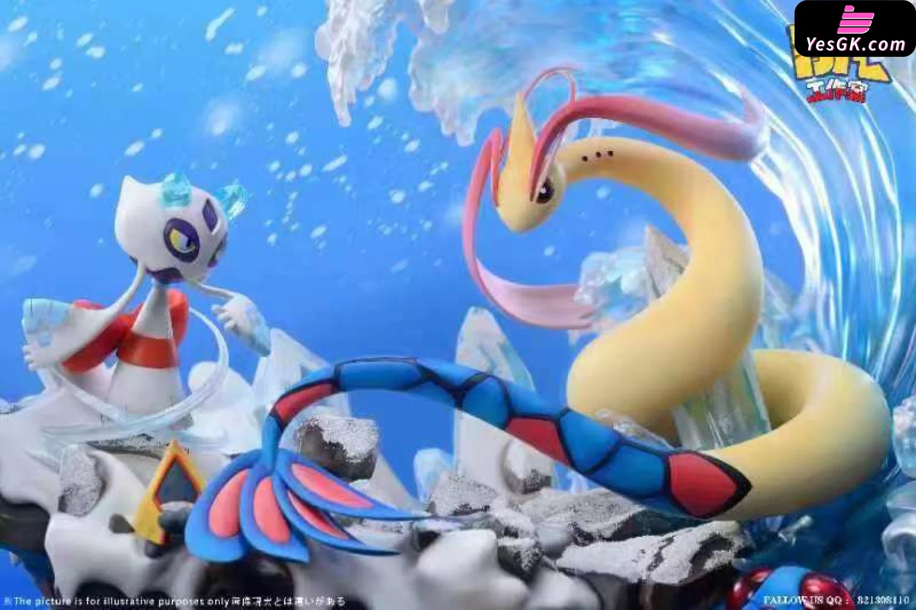 Pokémon Milotic Vs Froslass Statue - Bk Studio [Pre-Order]