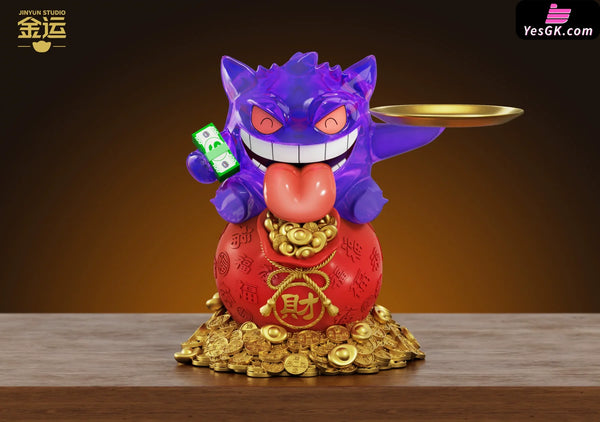 Pokémon Money-bringing Gengar Storage Ornament GK Statue - Jin Yun Studio [In-Stock] - Full Payment / Transparent Color