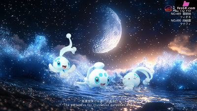 Pokémon Mythical Pokémon #5 Manaphy & Phione GK Statue - ZaoWu Museum Studio [Pre-Order] Deposit / Snow color / Manaphy