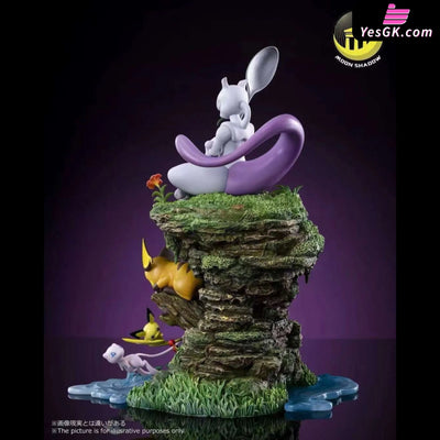 Pokémon Natural Series Mew & Mewtwo & Pikachu Family GK Statue - Moon Shadow Studio [In-Stock] Full Payment Pokémon