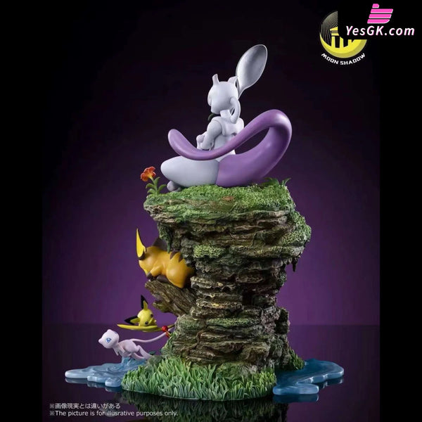 Pokémon Natural Series Mew & Mewtwo & Pikachu Family GK Statue - Moon Shadow Studio [In-Stock] Full Payment Pokémon