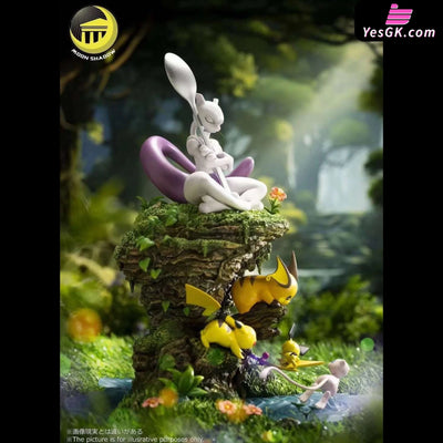 Pokémon Natural Series Mew & Mewtwo & Pikachu Family GK Statue - Moon Shadow Studio [In-Stock] Full Payment Pokémon