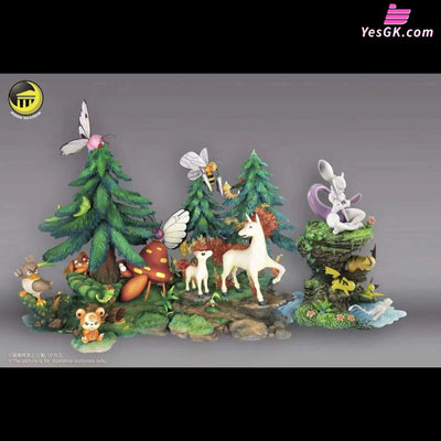 Pokémon Natural Series Mew & Mewtwo & Pikachu Family GK Statue - Moon Shadow Studio [In-Stock] Full Payment Pokémon