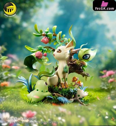 Pokémon Nature Series Leafeon & Celebi & Chikorita & Shroomish & Cherubi GK Statue - MoonShadow Studio [Pre-Order]