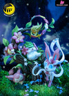 Pokémon Nature Series Shaymin & Sylveon Skitty Comfey Cherrim Scene Resin Statue - Moon Shadow