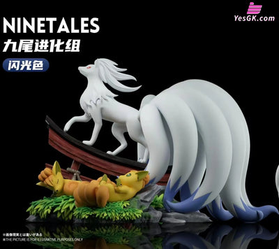 Pokémon Ninetales Evolution Group & Komala Statue - Wonder Studio [In-Stock] Full Payment / Ecological Ninetales group
