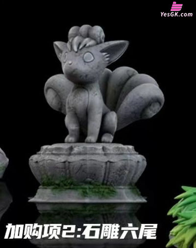 Pokémon Ninetales Evolution Group & Komala Statue - Wonder Studio [In-Stock] Full Payment / Vulpix stone statue Pokémon