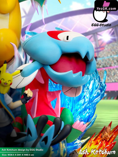 Pokémon Pallet Town’s Ash Ketchum Wins Champion Resin Statue - Egg Studio [Pre-Order]