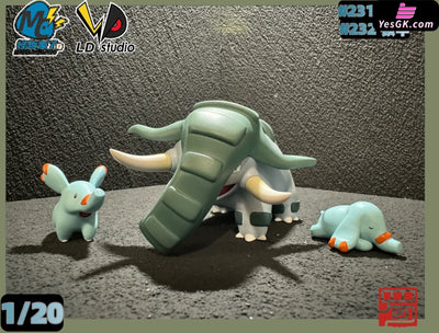 Pokemon Phanpy & Donphan 1/20 GK Statue - LD Studio & MC Studio [In-Stock] - Full Payment / Original Color - Pokemon