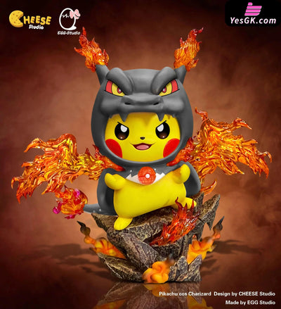 Pokémon Pikachu cos Charizard Resin Statue - Cheese Studio & EGG Studio [In-Stock] Full Payment / Shiny / MAX version