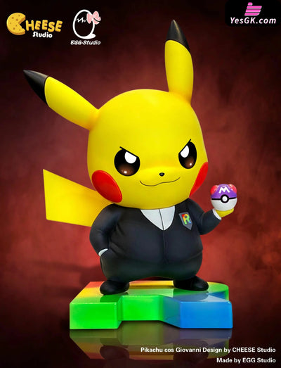 Pokemon Pikachu Cosplay Giovanni GK Statue - Cheese Studio & EGG Studio [In-Stock] - Pokemon