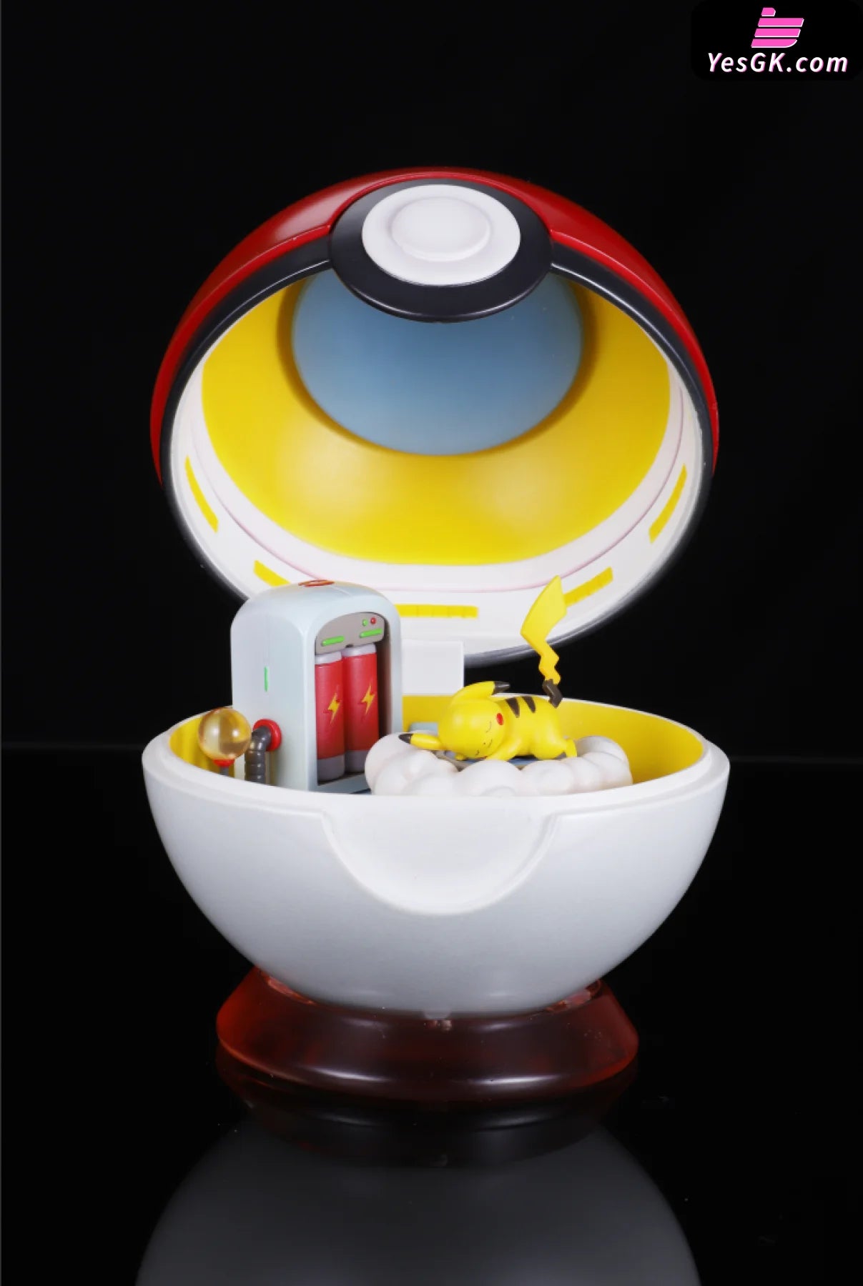 Pokémon Pikachu Poké Ball With Double Pose Statue - Mo Shi Jie Studio [Pre-Order]