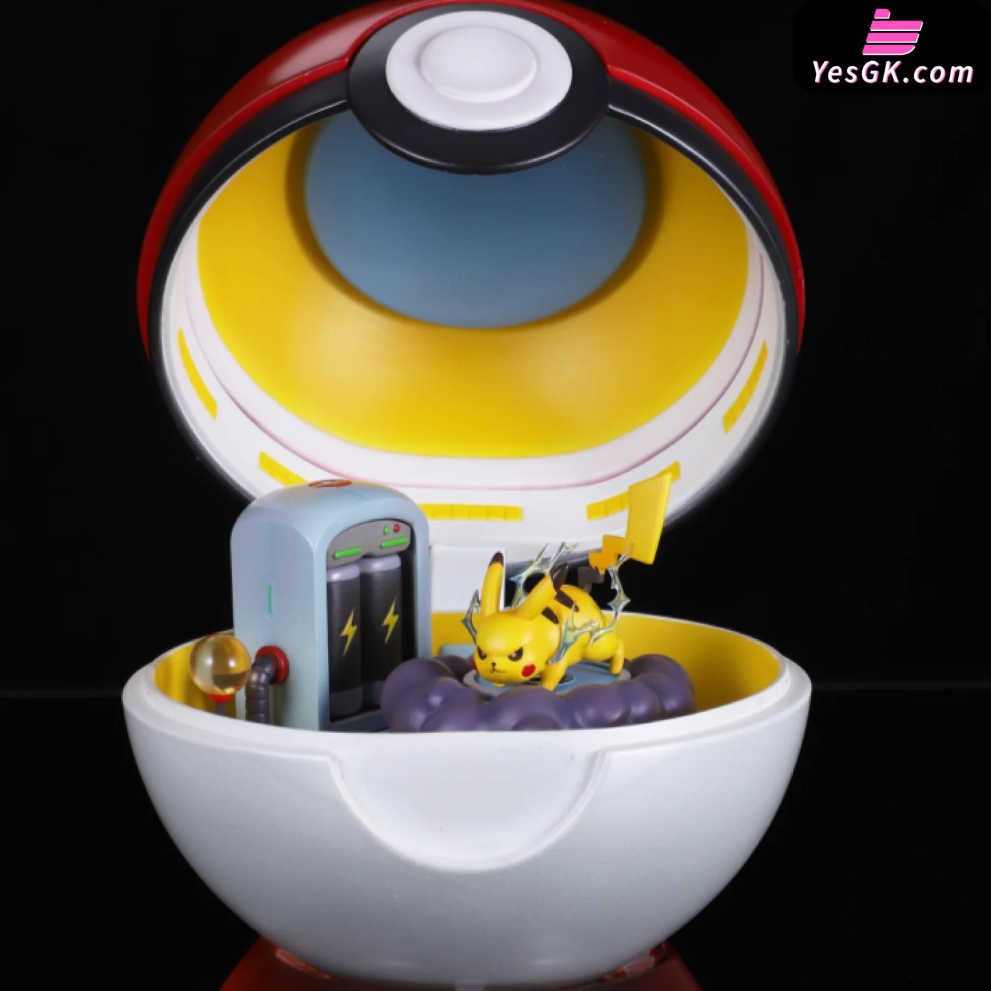 Pokémon Pikachu Poké Ball With Double Pose Statue - Mo Shi Jie Studio [Pre-Order]