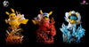 Pokémon Pirate Three Generals Cos Pikachu Borsalino & Sakazuki Kuzan Statue - Stone Custom Studio