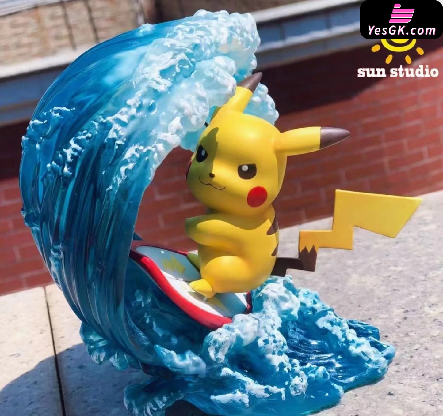 Pokémon Pocket Monsters Surfing Pikachu Resin Statue - Sun Studio [Pre-Order Closed]