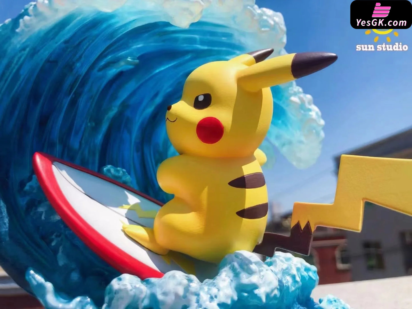 Pokémon Pocket Monsters Surfing Pikachu Resin Statue - Sun Studio [Pre-Order Closed]